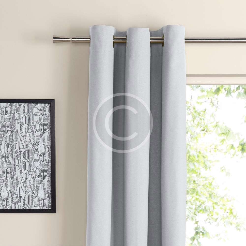 Zen Ecru Plain Eyelet Curtains