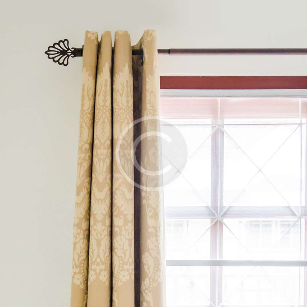 Venice Taupe Blackout Eyelet Curtains